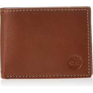 Men's Blix Genuine Tan Leather Billfold Slip Pocket Designed Wallet One Size